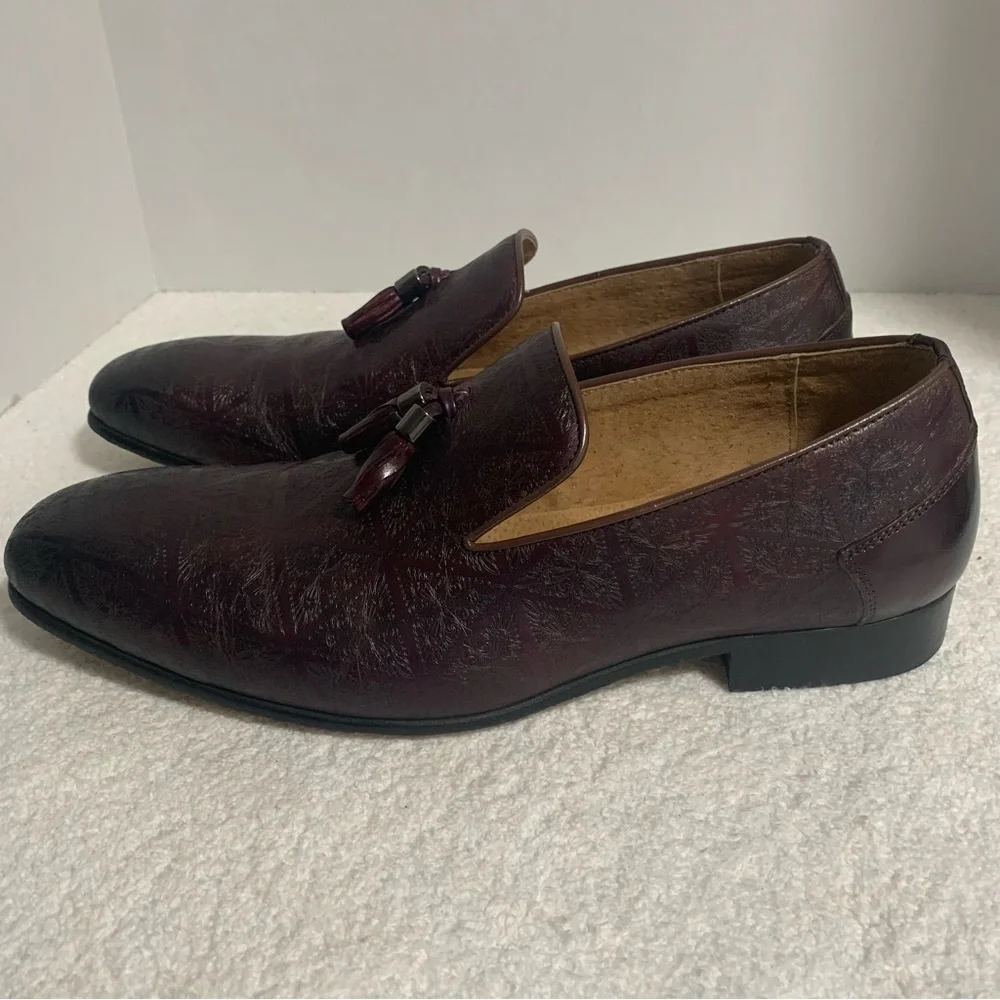 Steven Land purple men's dress shoes Leather‎ size 10M